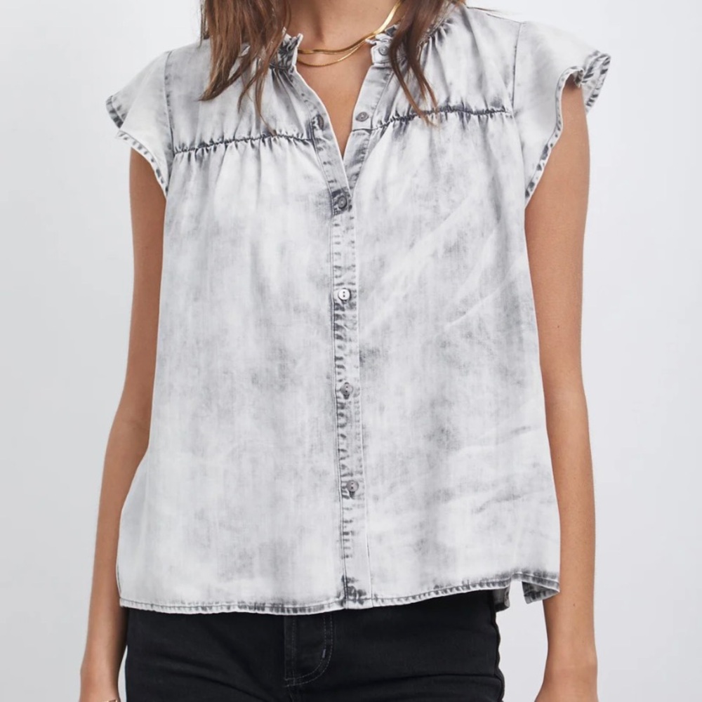 Rails RUTHIE  Top charcoal cloud wash